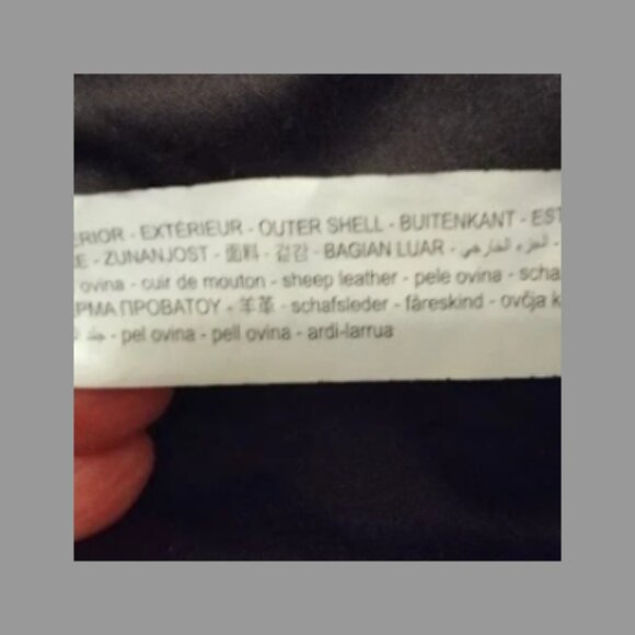 ZARA SHEEPSKIN LEATHER BIKER JACKET SIZE XXL - Picture 10 of 10